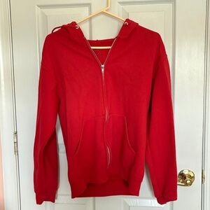 ❤️ Rue21 Classic Red Zip-Up Hoodie | Size S
